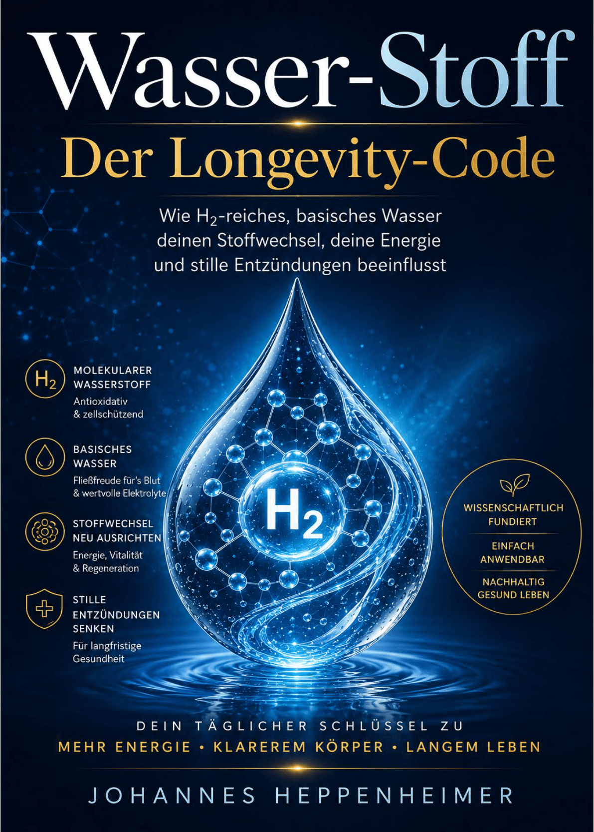 Cover Wasser-Stoff - Der Longevity Code