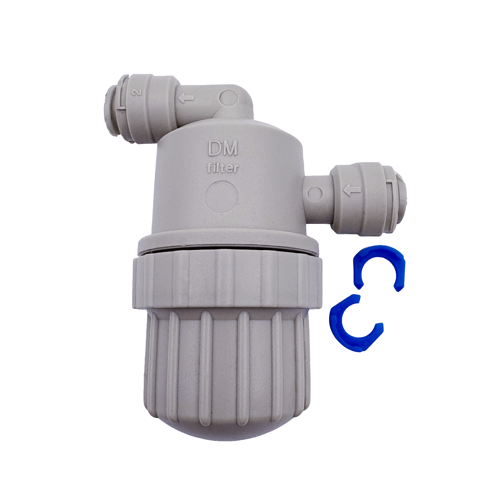 Feinsieb Vorlauf (Strainer), 1/4" Quickfitting-Anschlüsse (DM-Fit)